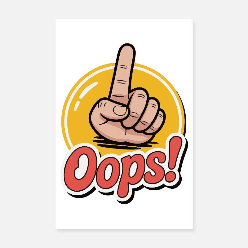 Bold Hand Gesture Graphic Design Poster 8" x 12" (20x30 cm)