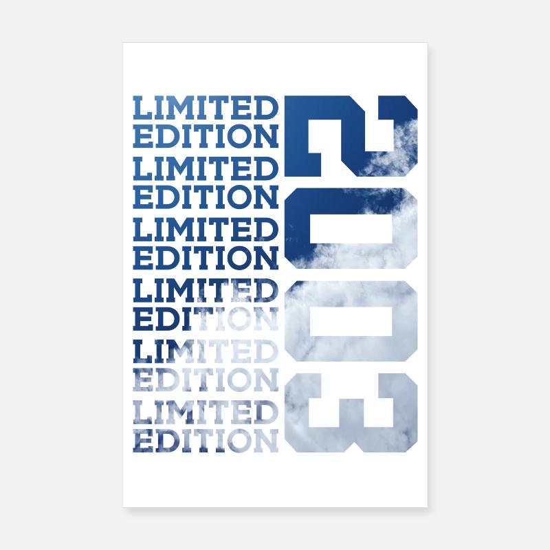 23 ANS ÉDITION LIMITÉE 2003 23E ANNIVERSAIRE Poster 20 x 30 cm
