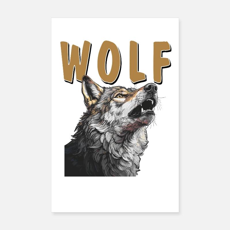 Loup Poster 20 x 30 cm