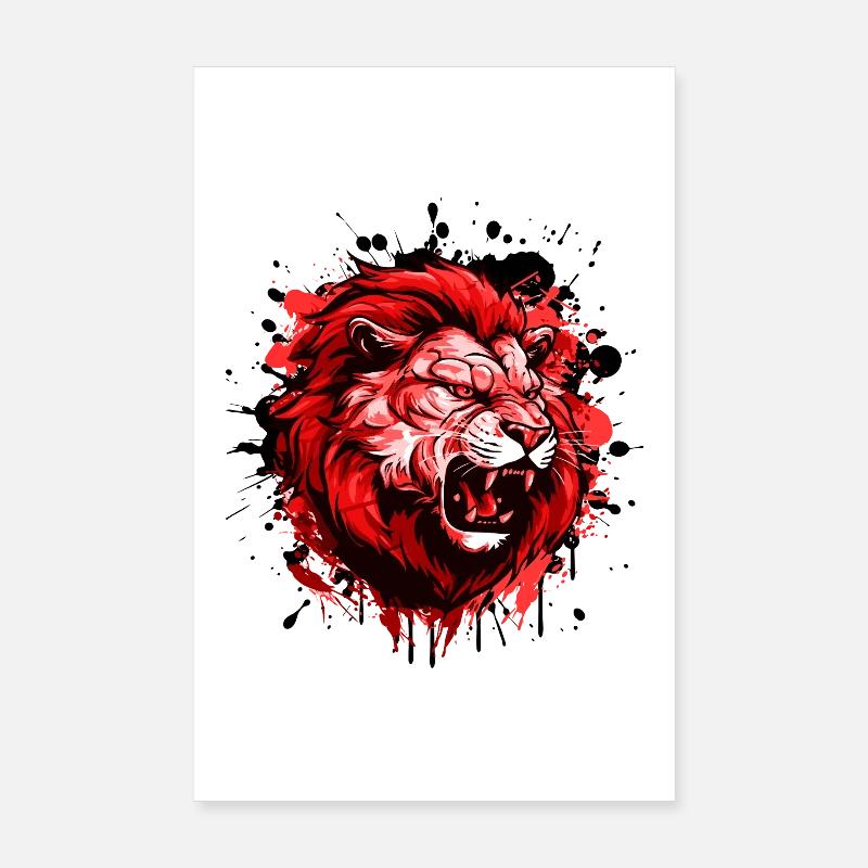 Lion Wilderness Poster 8" x 12" (20x30 cm)