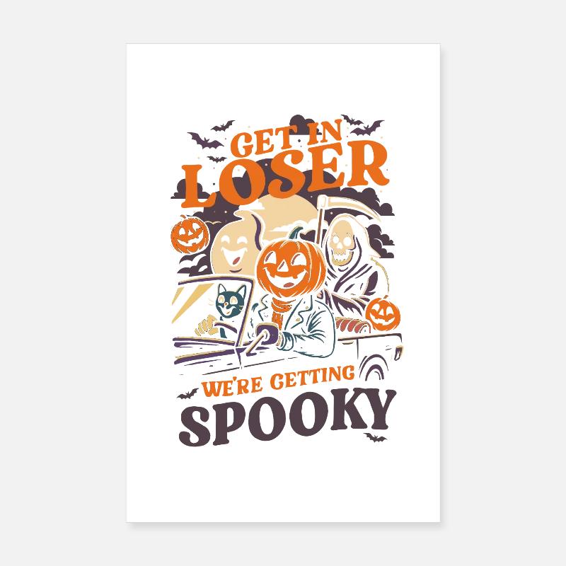 Fun & Spooky Halloween Pumpkin Loser Poster 8" x 12" (20x30 cm)