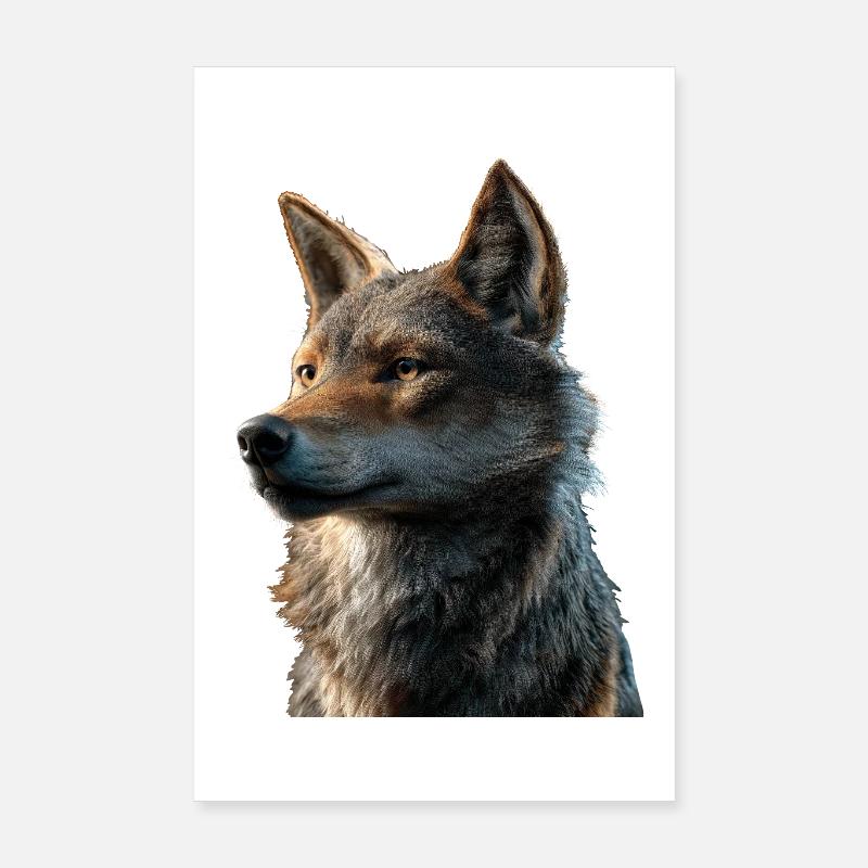 Wolf Liebe Wölfe Wolfsrudel Wolfshund Wilder Wolf Poster 20x30 cm
