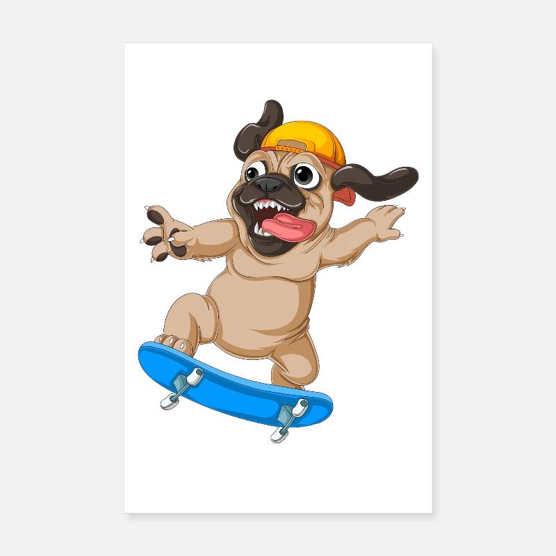 Carlin Skateboard Poster 20 x 30 cm