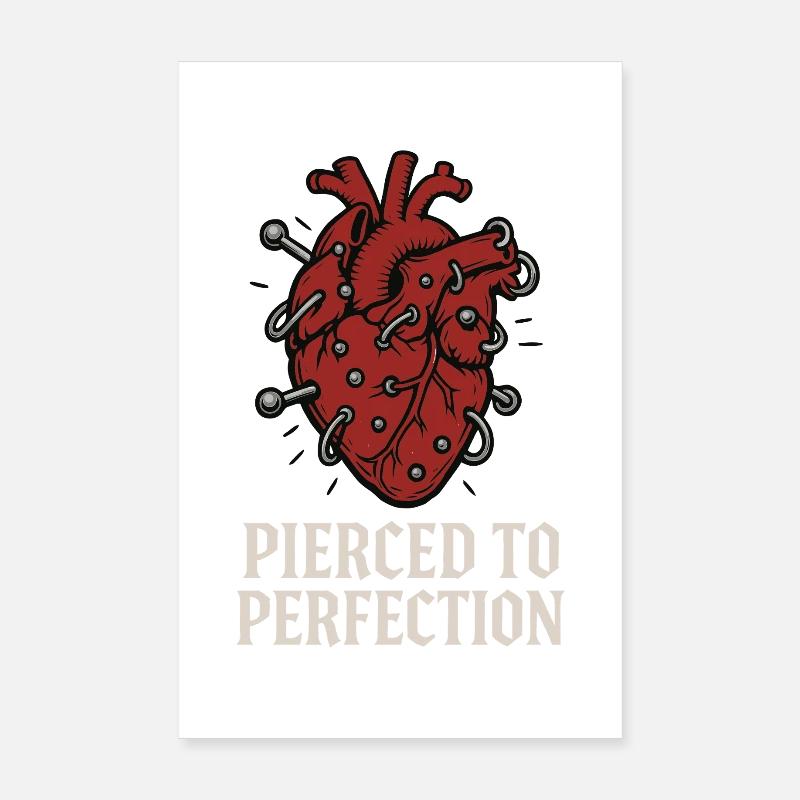 Piercing Addict Body Mod Enthusiast Poster 20 x 30 cm