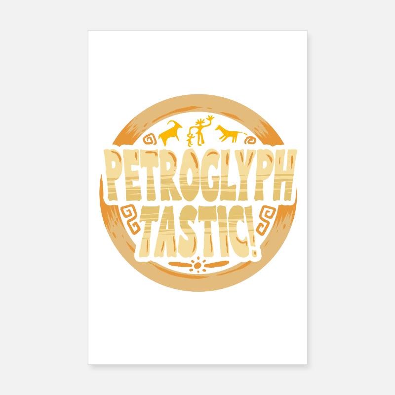 Petroglyph Tastic Petroglyphs Pictograms Poster 8" x 12" (20x30 cm)