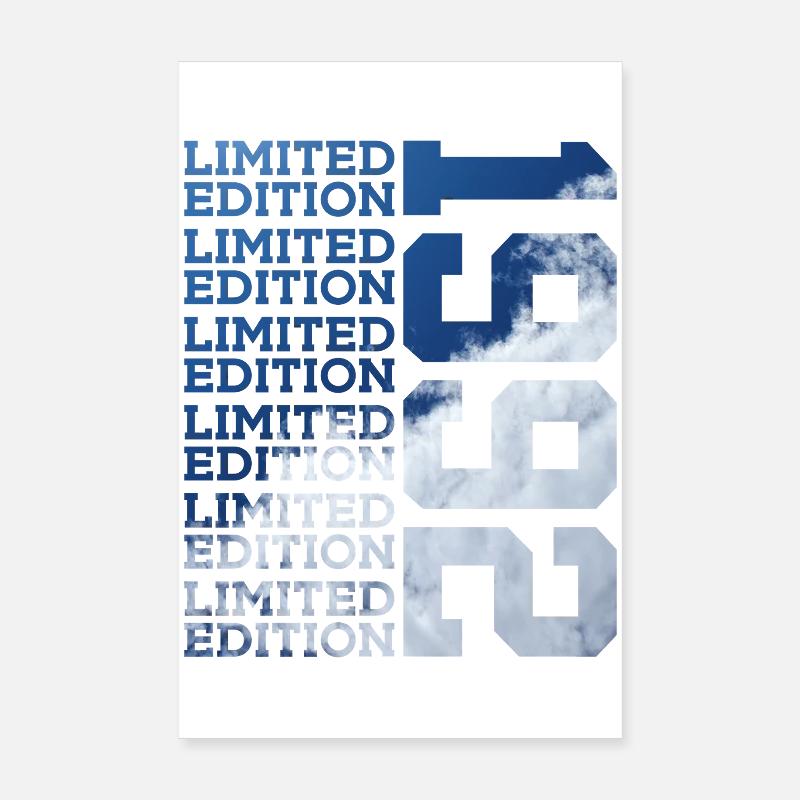 34 ANS ÉDITION LIMITÉE 1992 34E ANNIVERSAIRE Poster 20 x 30 cm