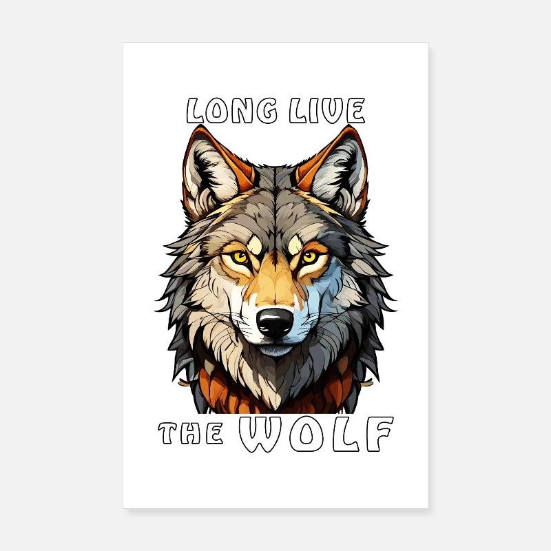 VIVE LE LOUP Poster 20 x 30 cm