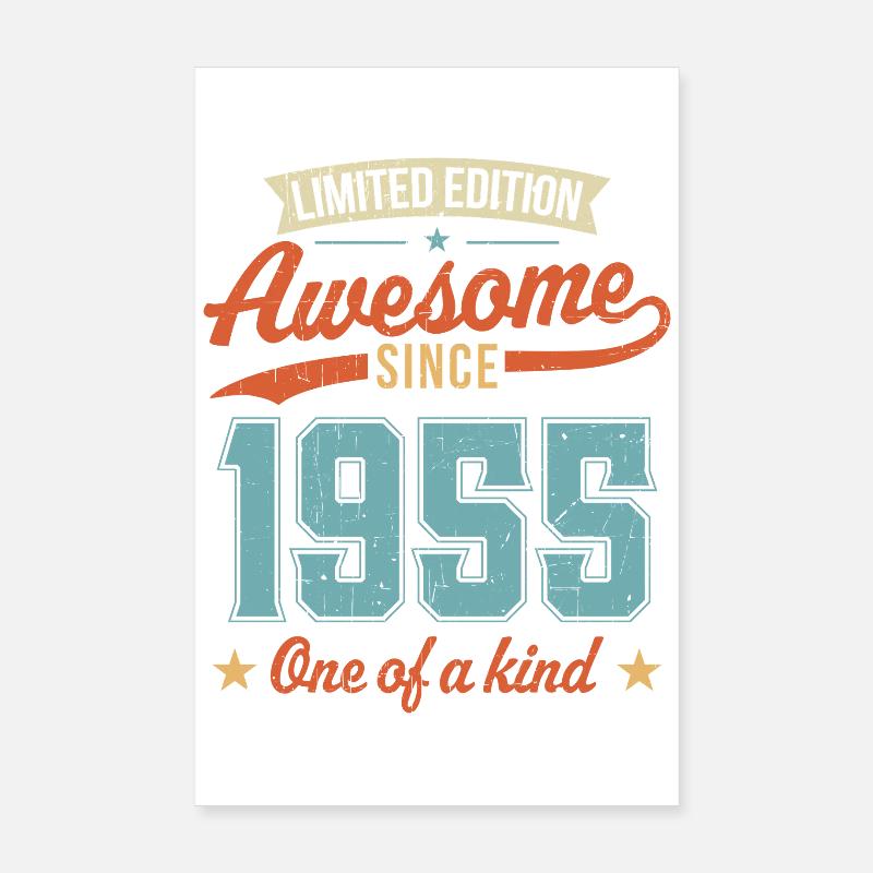 Awesome Since 1955 Poster 8" x 12" (20x30 cm)
