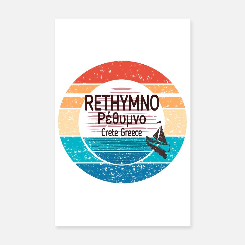 Symbole de la Grèce garde-robe de vacances Poster 20 x 30 cm