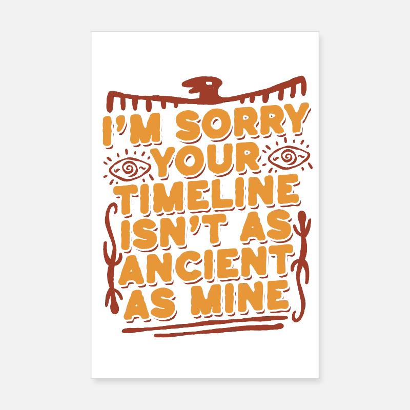 Petroglyphe Petroglyphen Piktogramme Poster 20x30 cm