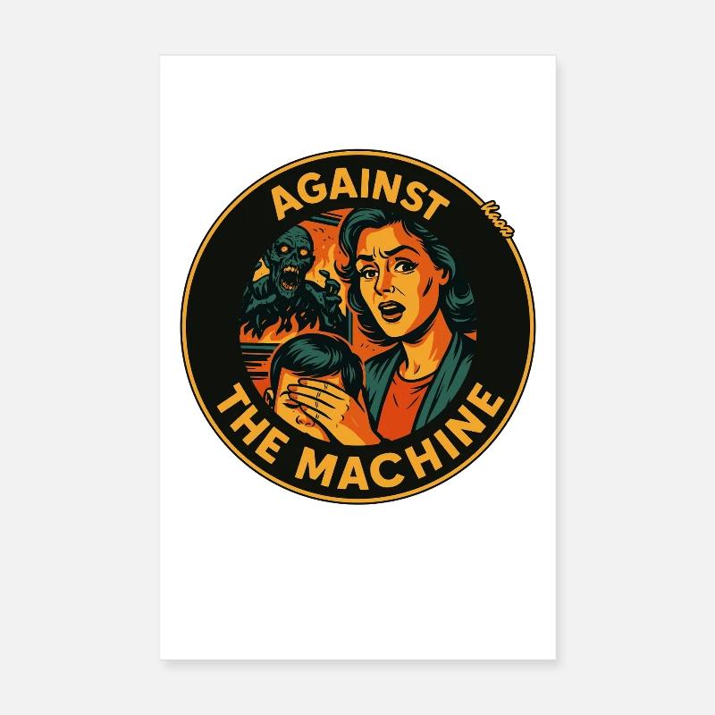 Against the machine parents Poster 8" x 12" (20x30 cm)