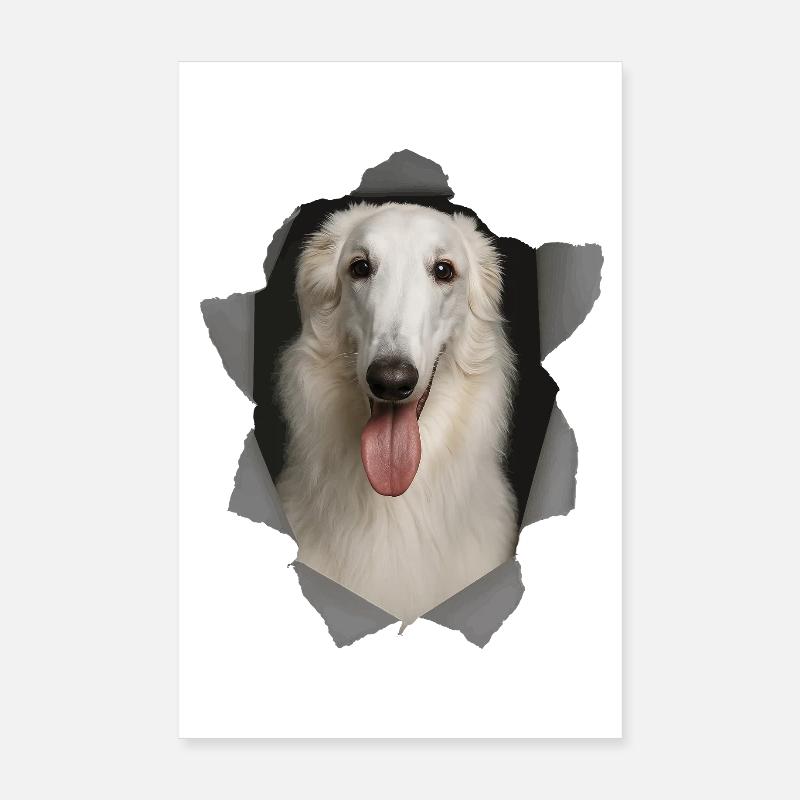 Borzoi Poster 20x30 cm