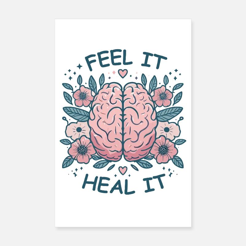 Mindset Motivation Healing Mindfulness Relaxation Poster 8" x 12" (20x30 cm)