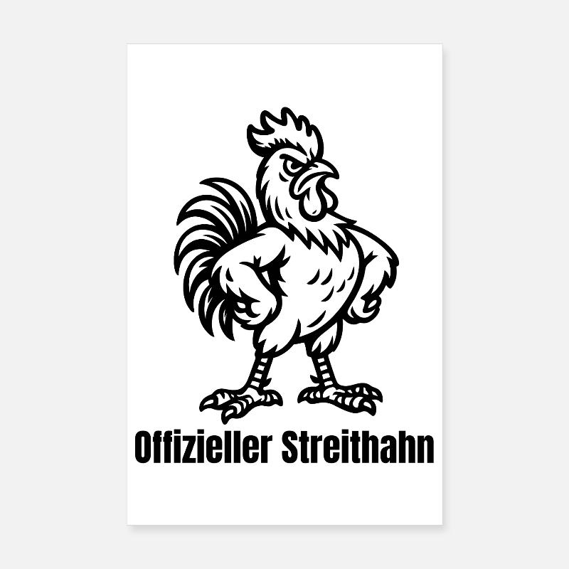 Offizieller Streithahn Poster 20x30 cm