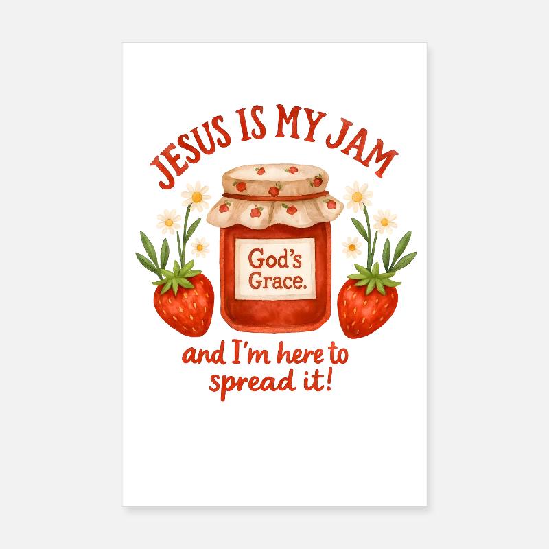 Jesus Jam La grâce de Dieu Poster 20 x 30 cm