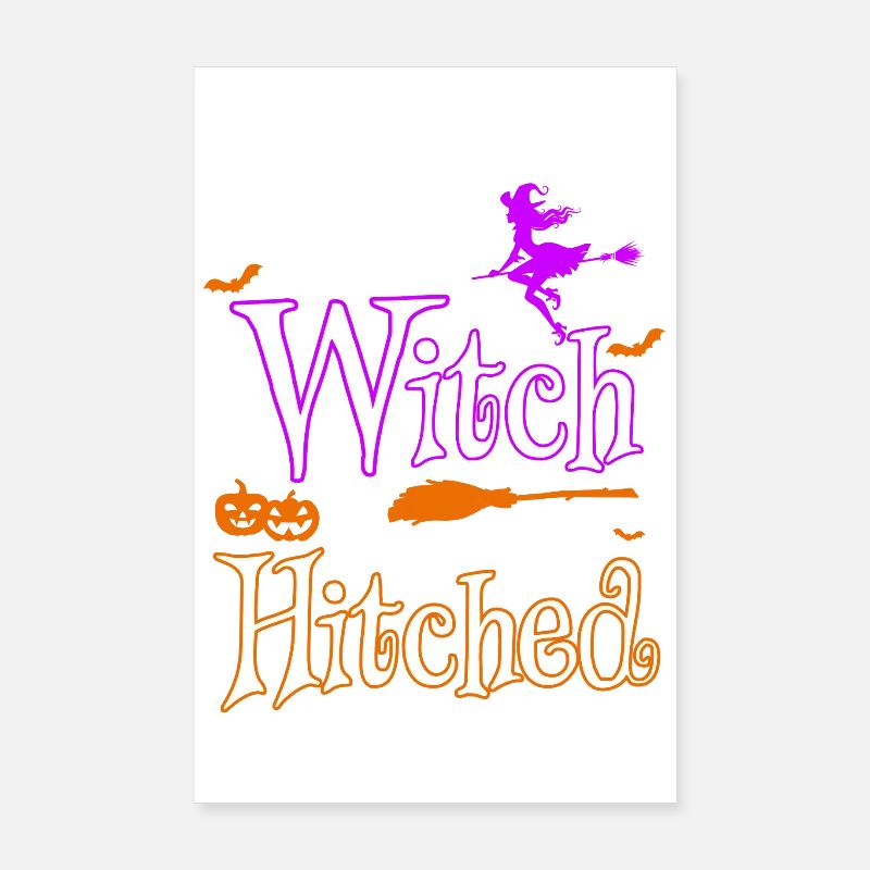 Hexe angehängt Poster 20x30 cm