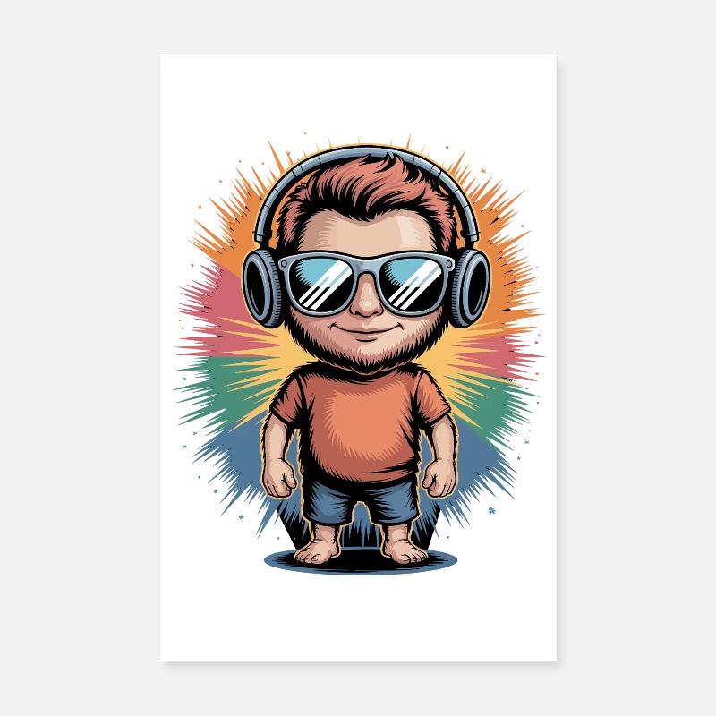 Regenbogen Beats Avatar Poster 20x30 cm