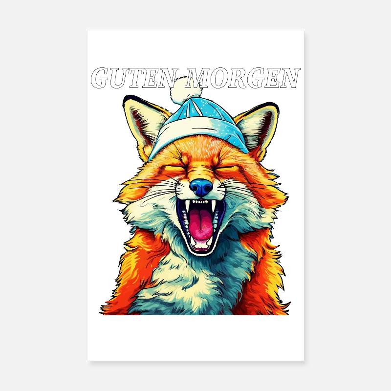 FOX GOOD MORNING Poster 8" x 12" (20x30 cm)