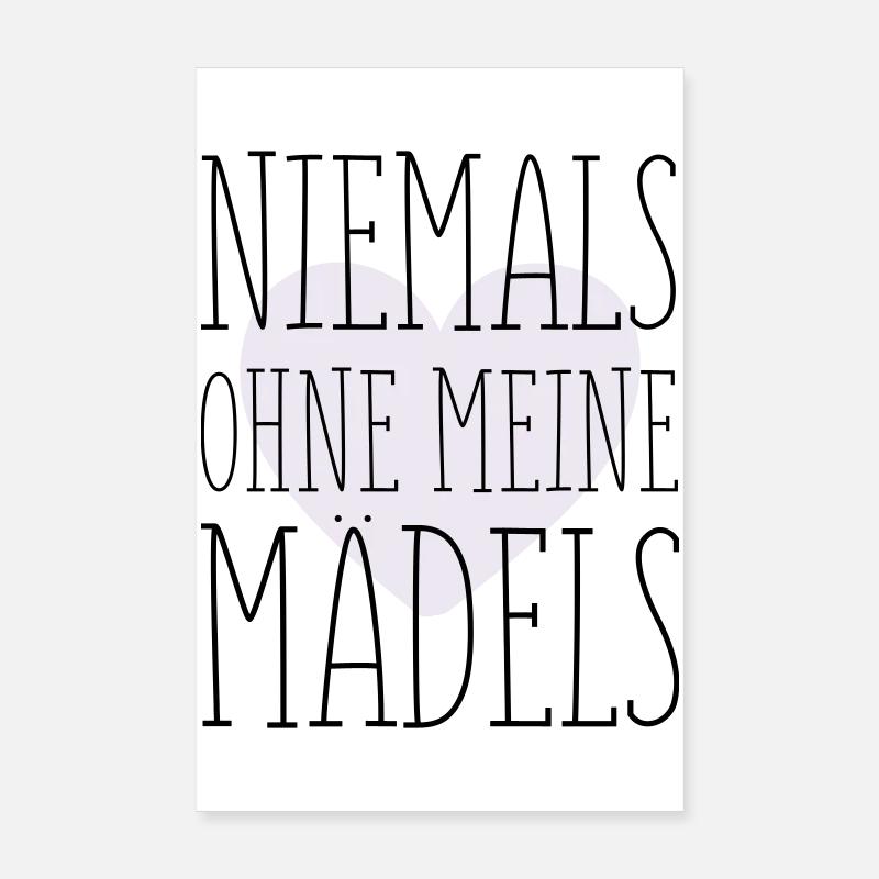 Mes filles disent Poster 20 x 30 cm