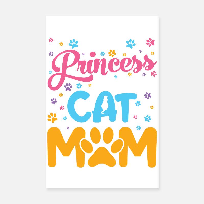 Ich will Katzenmama sein Poster 20x30 cm