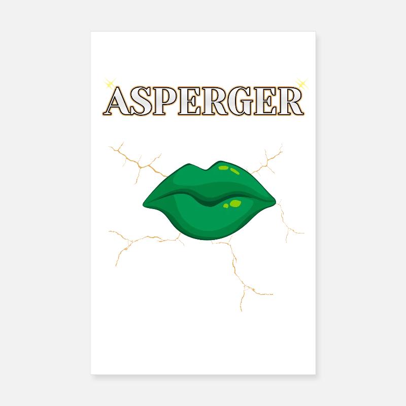 AUTISME ASPERGER DESIGN MODERNE  Poster 20 x 30 cm