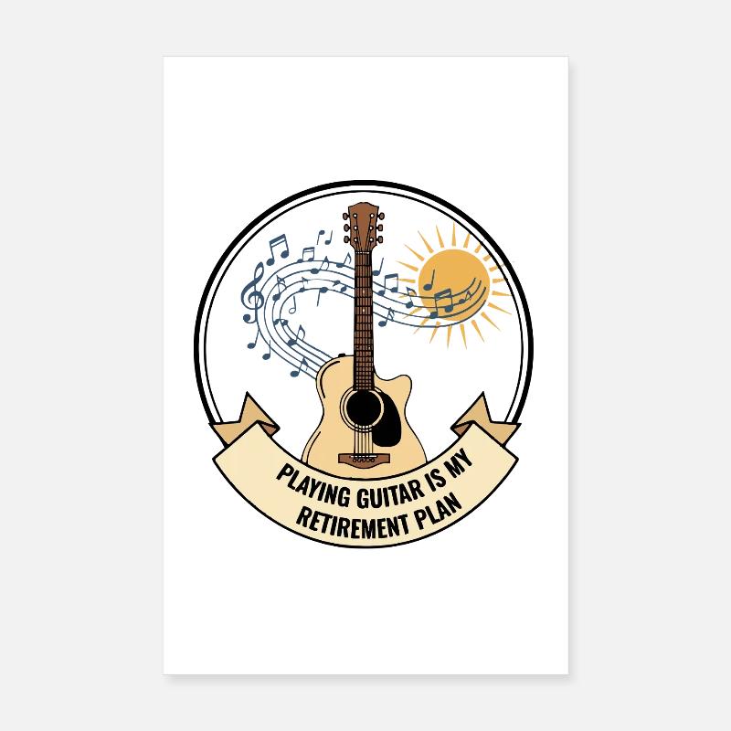 Devis pour le plan de retraite de la guitare Poster 20 x 30 cm