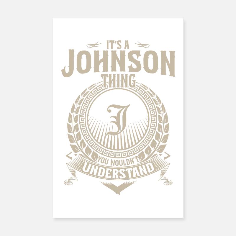 Johnson Thing Crest Tee Poster 8" x 12" (20x30 cm)