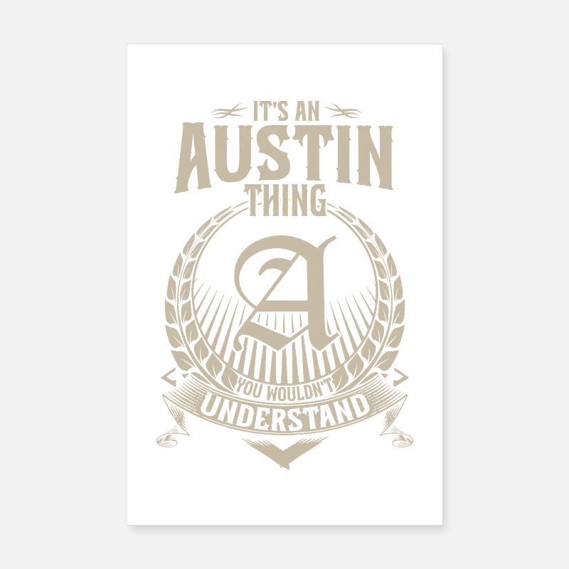 Austin Thing Emblem Poster 20x30 cm