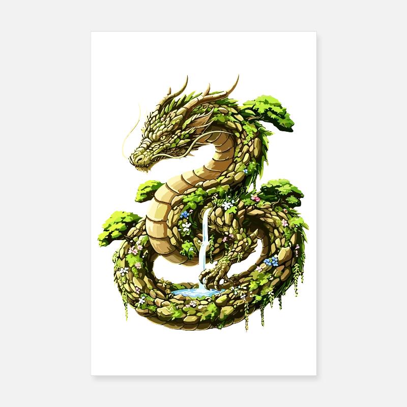 Erd-Geist-Drache Poster 20 x 30 cm