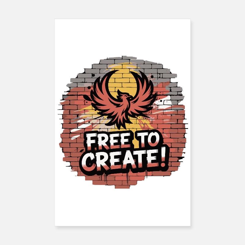 Phoenix Graffiti kostenlos zu erstellen Poster 20x30 cm