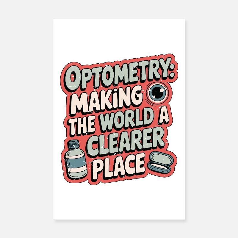 L’optométrie : rendre le monde plus clair : un ophtalmologiste Poster 20 x 30 cm