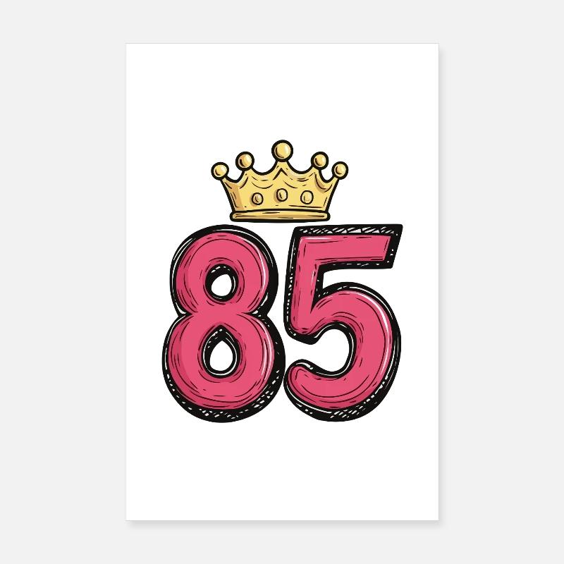 Couronne à 85 chiffres Poster 20 x 30 cm