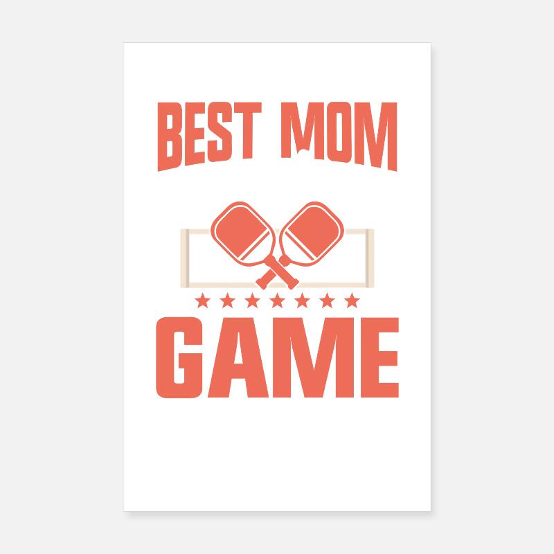 Pickleball Mama Mutter Paddleball Maman Poster 20 x 30 cm