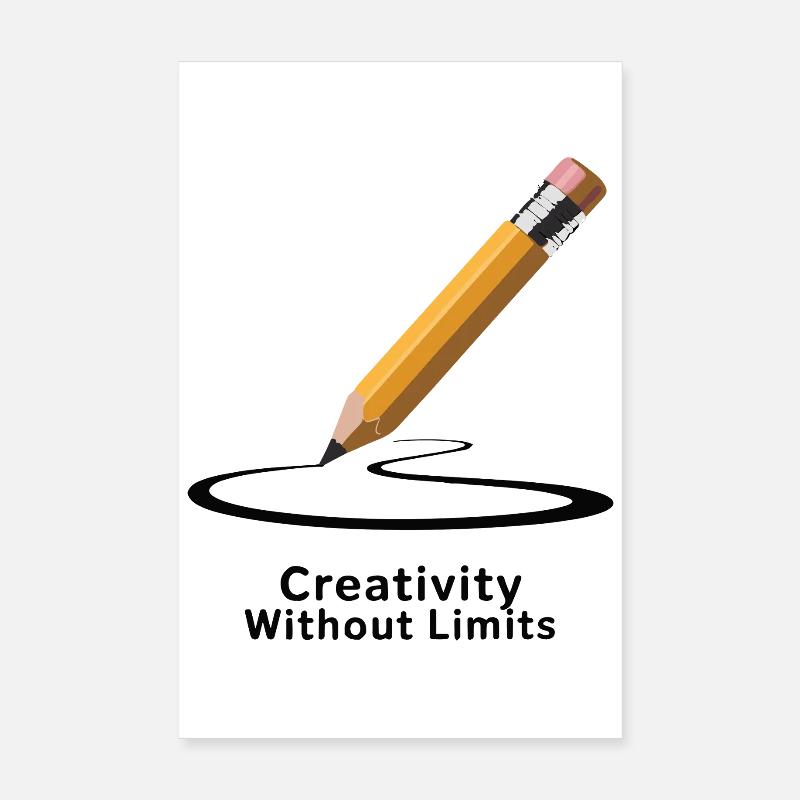 Le crayon stimule la créativité sans limites Poster 20 x 30 cm