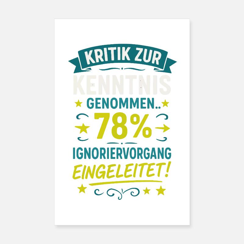 Critique notée - ignorer le processus Poster 20 x 30 cm