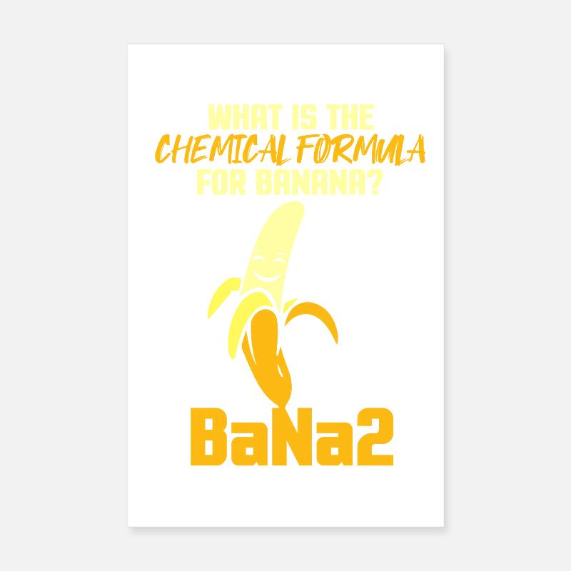 Chimie Chimiste Professeur de chimie Dire science Poster 20 x 30 cm