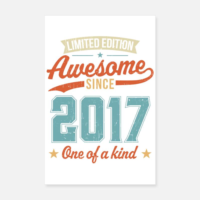 Genial seit 2017 Poster 20x30 cm