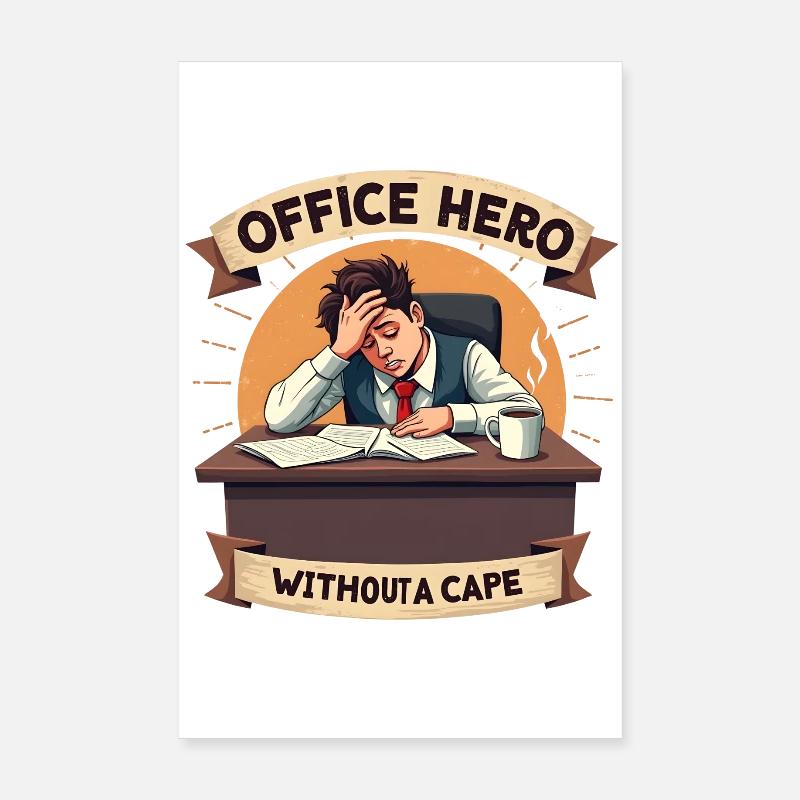 Office Humor Poster 8" x 12" (20x30 cm)