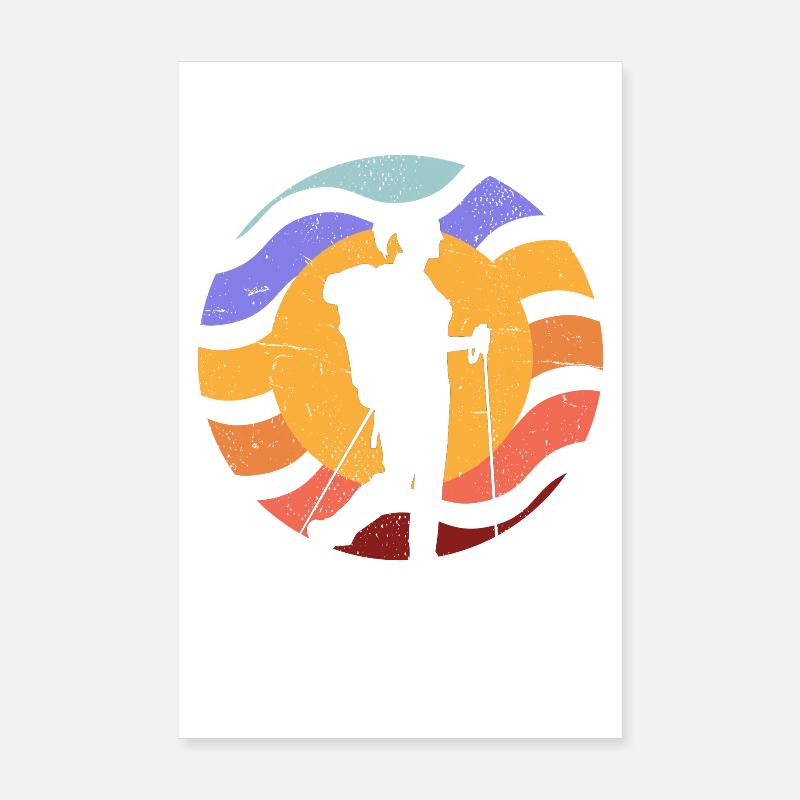 Sun Path Camera Silhouette Poster 8" x 12" (20x30 cm)
