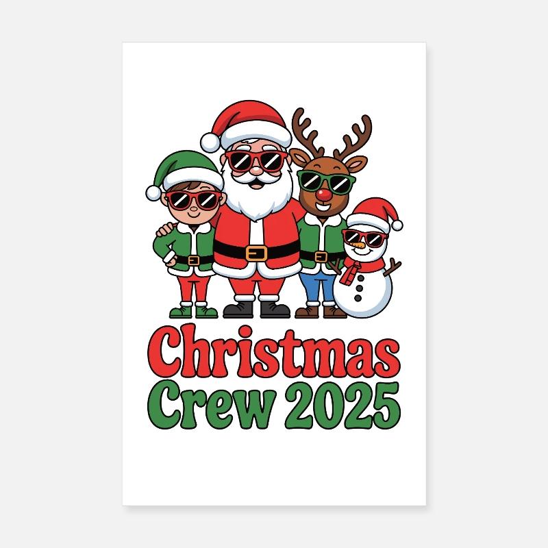 Équipage de Noël 2025 Poster 20 x 30 cm