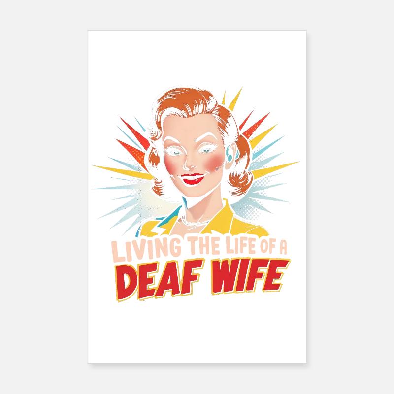 Deaf Deaf Hearing Impairment Poster 8" x 12" (20x30 cm)