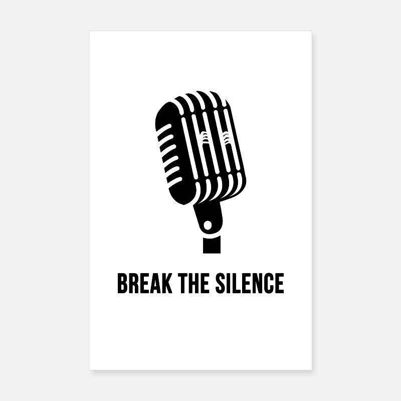 Briser le silence Poster 20 x 30 cm