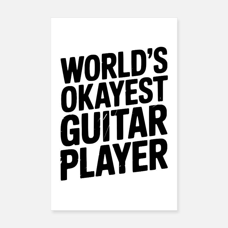 Le guitariste le plus acceptable du monde Poster 20 x 30 cm