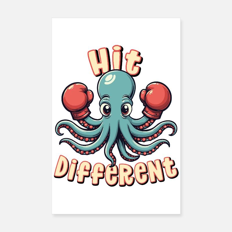 Hit Different Poster 8" x 12" (20x30 cm)