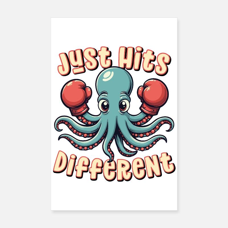Just Hits Different Poster 8" x 12" (20x30 cm)