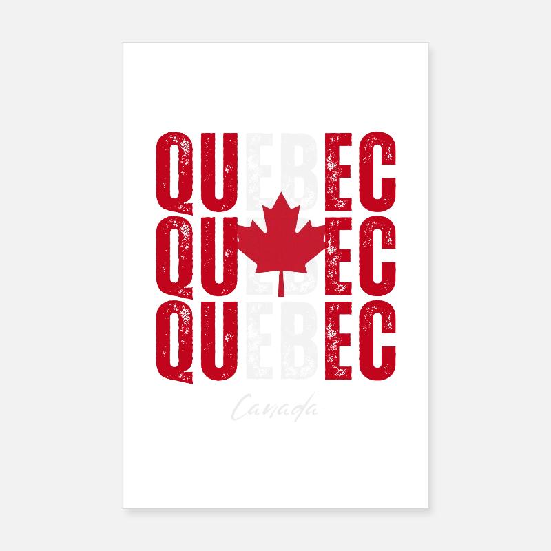 Québec Canada, j’adore le Québec Poster 20 x 30 cm
