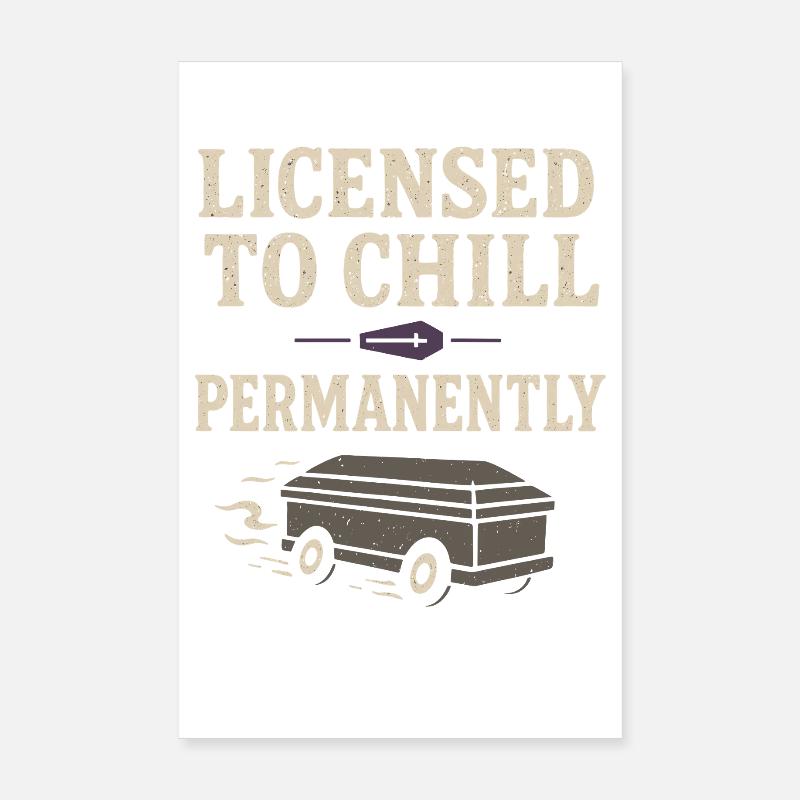 Corpse Science Dark Humor Death Positive Poster 8" x 12" (20x30 cm)