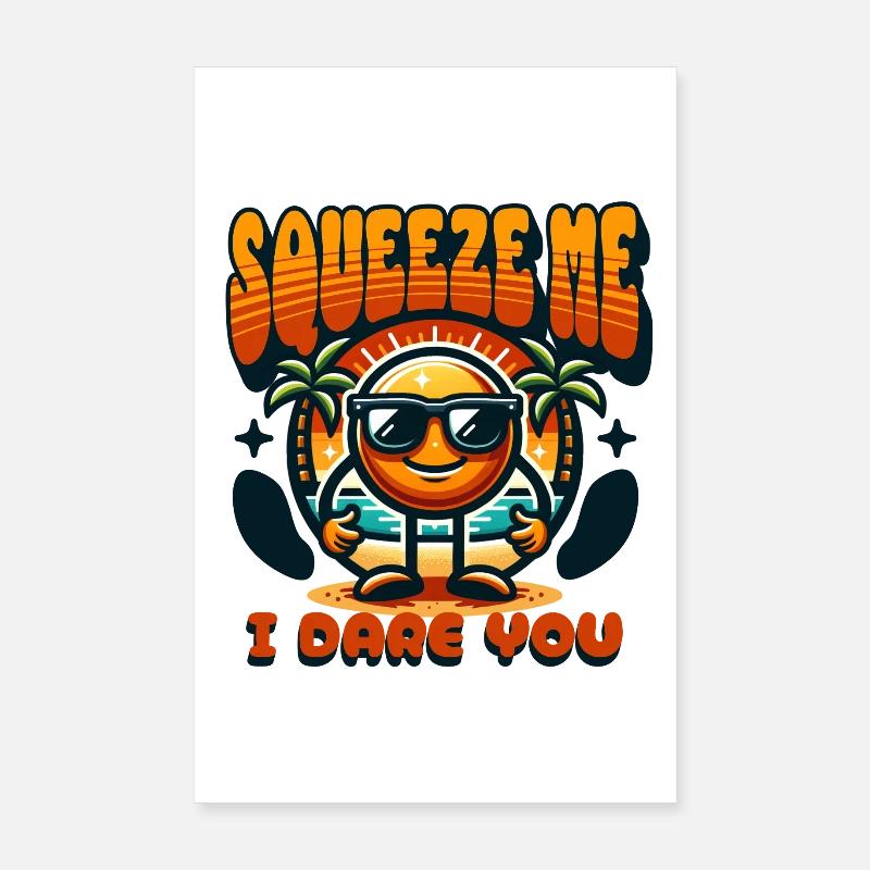 Lemon Kawaii Limonade Sunset Gift Poster 20 x 30 cm