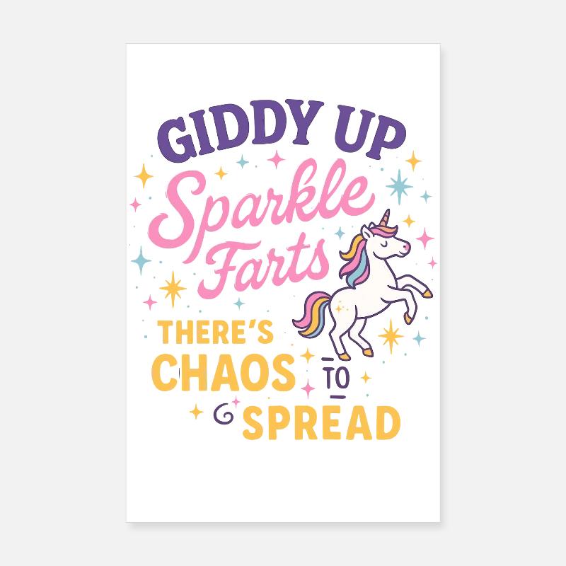 Étourdissement, éclat, pets : le chaos à répandre Poster 20 x 30 cm