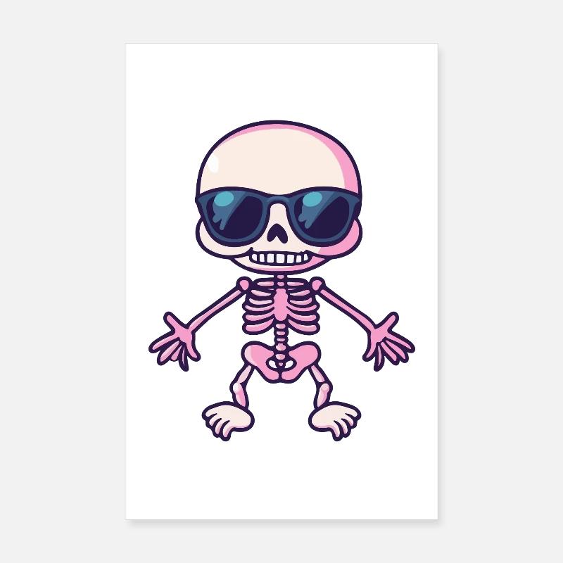 Squelette Halloween Poster 20 x 30 cm